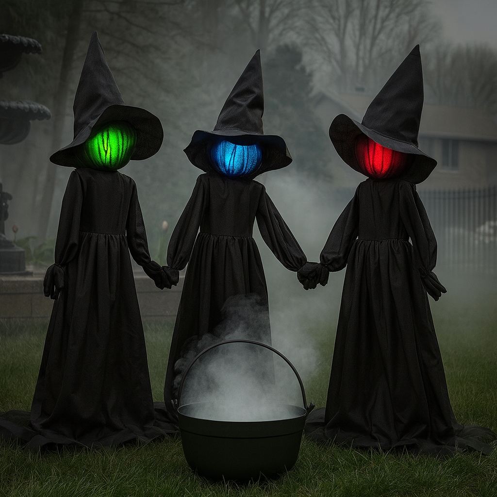 Screaming Sisters™ | Create a Haunted Yard Scene Instantly